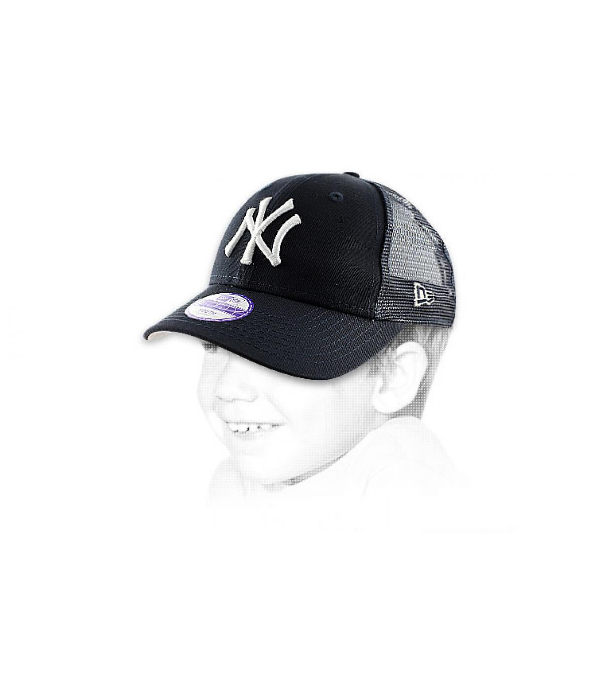 Blue NY kids trucker cap Blue NY kids trucker cap